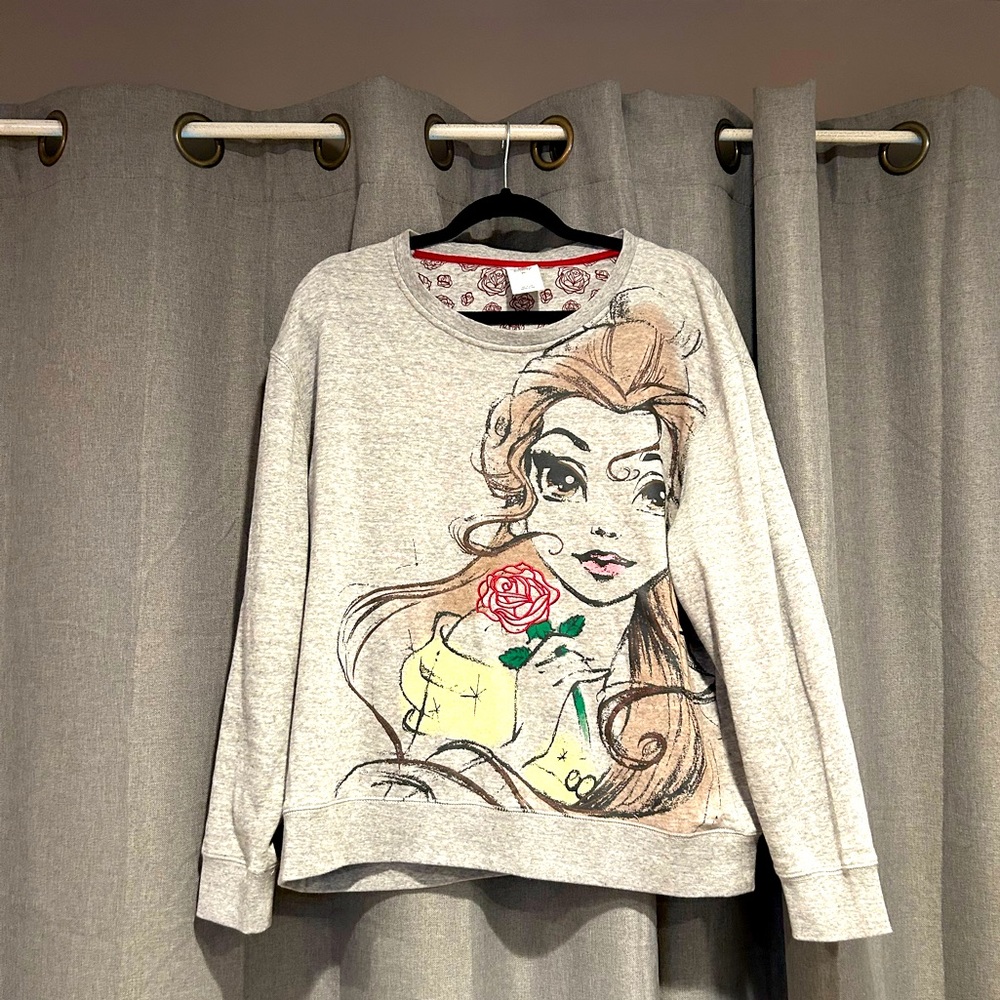 Plus size beauty and the beast sweatshirt